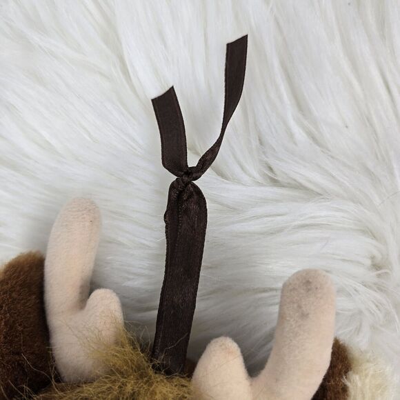 Vtg Applause Rudolph the Red Nose Reindeer in Stocking Musical Pull String Plush - Picture 9 of 9